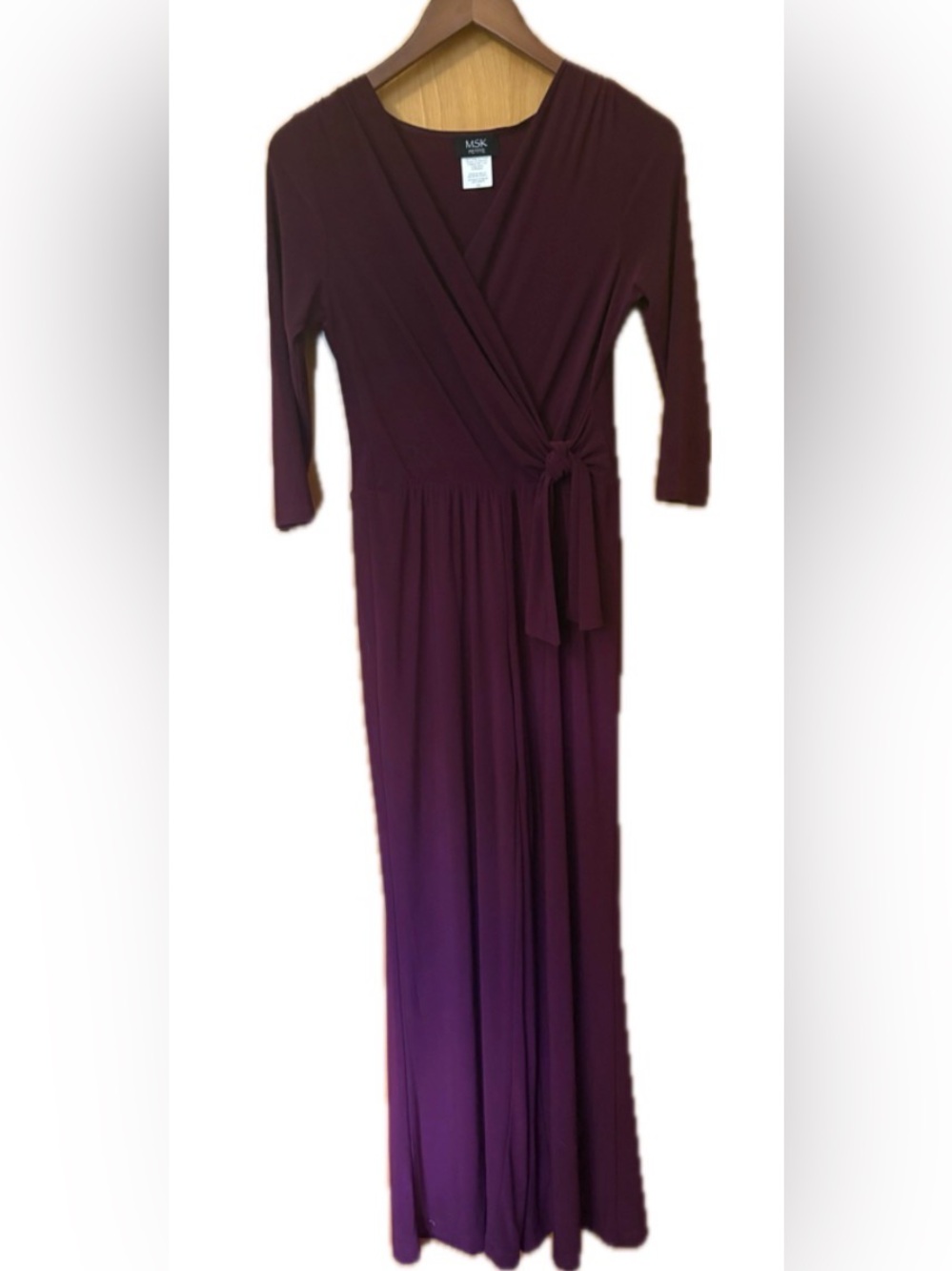MSK Mulberry Wrap Jumpsuit | Petite Small (SP) | NWT | Retail $70